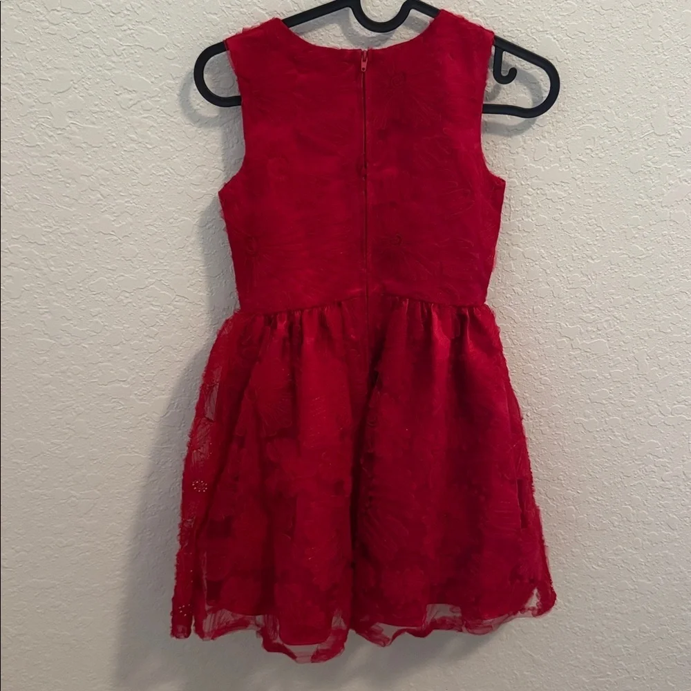 Rare Editions Red Floral Girls Dress